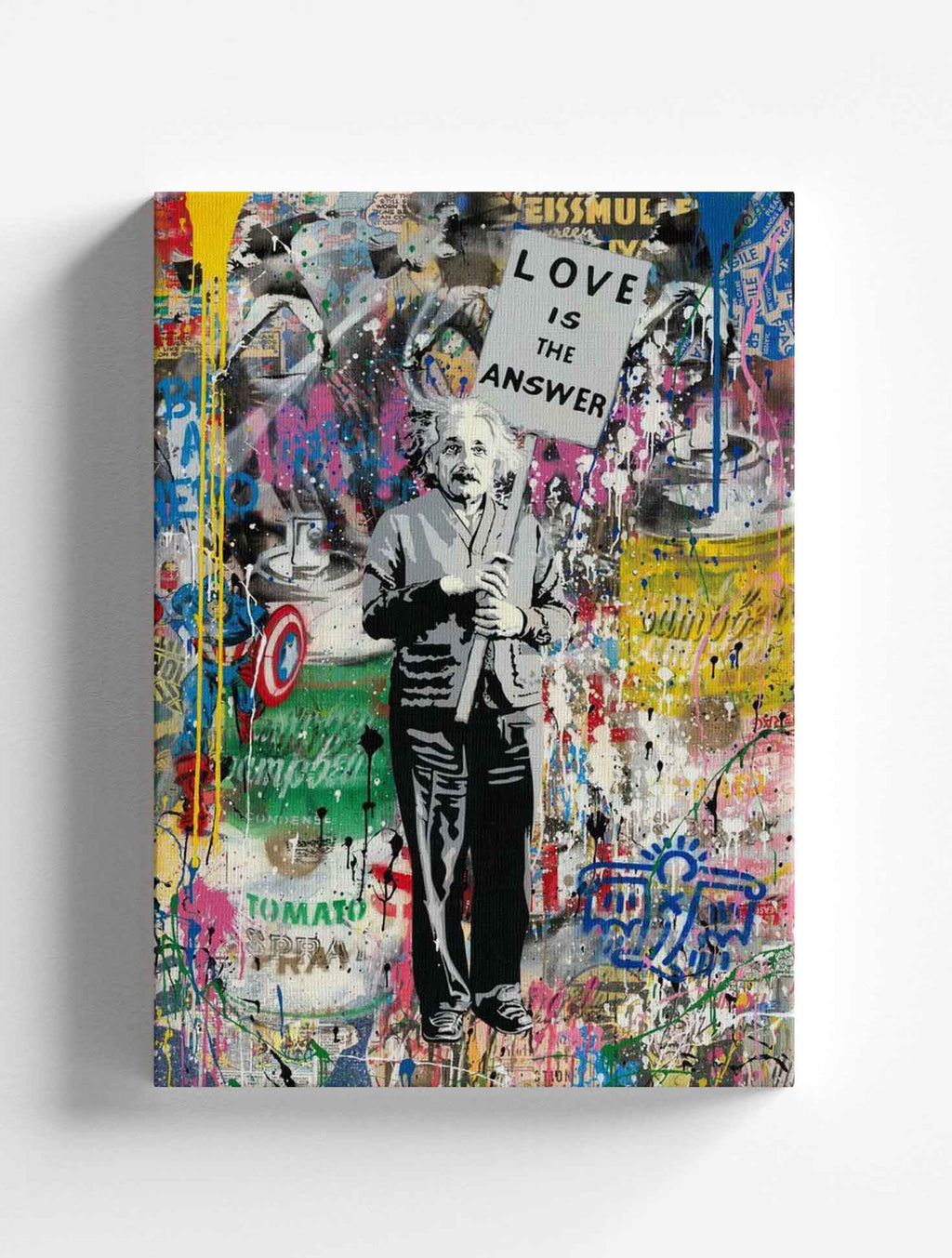 ALBERT EINSTEIN LOVE POP ART