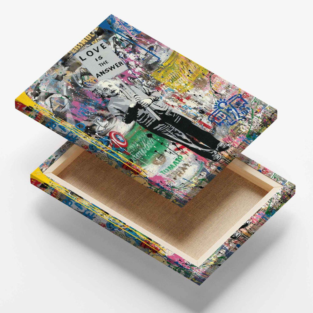 ALBERT EINSTEIN LOVE POP ART